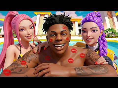 IShowSpeed Plays KISISNG CHASING with KPOP GIRLS in LOVE.. Fortnite Movie