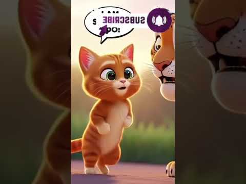 The Cat and the 🐱🐯 | Moral stroy for kids | 3D Cartoon #shorts