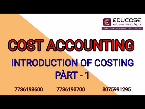 INTRODUCTION OF COSTING PART 1 #cseb #juniorclerk