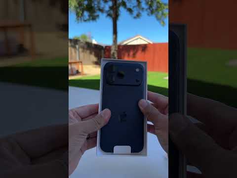 Unboxing IPhone 17 Pro Max Deep Blue #iphone17promax #iphone18