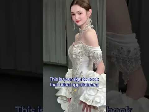 Beautiful wedding dress # bridal #fashiondress  #bride Shower