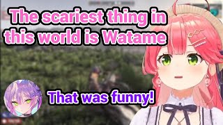 Miko is still really traumatized by Watame in Hololive 7 Days To Die w