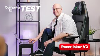 Vido-Test : Razer Iskur V2 im Test: Top-Stuhl mit Schnheitsfehlern
