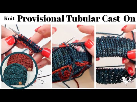How to Knit the Provisional Tubular Cast On into 1 x 1 ribbing in the
round