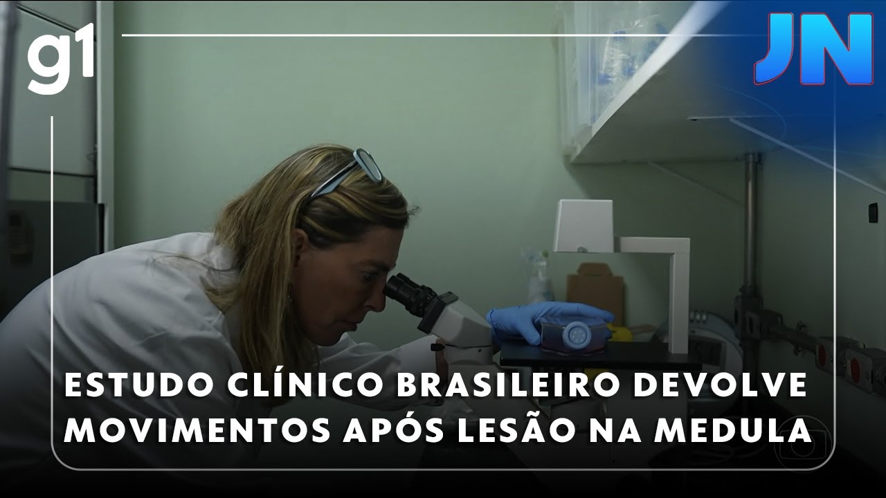 Jornal Nacional pesquisa com proteína da placenta devolve parte dos movimentos após lesão na medula