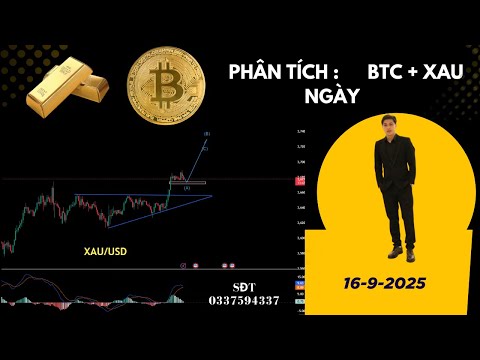 Phân tích xu hướng giá VÀNG .BTC  hôm nay 16-9-2025