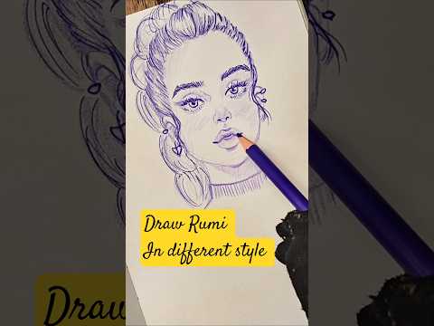 drawing Rumi from kpop demon hunters