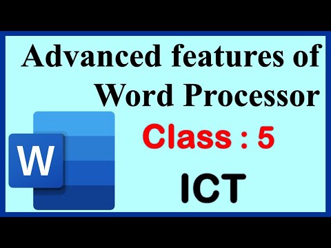 Advanced features of Word Processor | Class 5 : Computer | ICT | CAIE / CBSE | Microsoft Word 2013