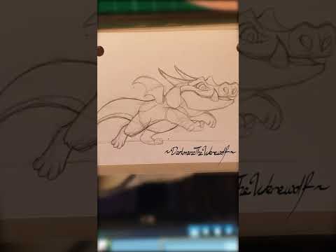 #shorts Mini Dragon Run Cycle - IRL Pencil test