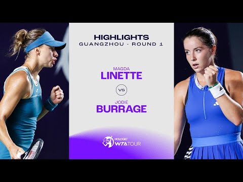 Magda Linette vs. Jodie Burrage | 2023 Guangzhou Round 1 | WTA Match Highlights