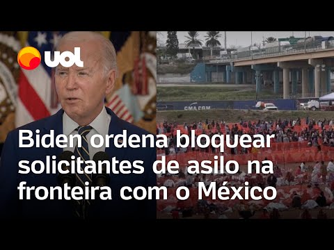 Biden permite barrar entrada de imigrantes na fronteira dos EUA com o México