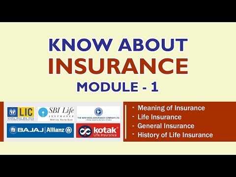 KNOW ABOUT INSURANCE – MODULE 1
