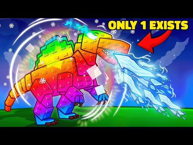 I Got World's ONLY Frozen Rainbow Spinosaurus to exist on Grow a Garden (ONLY 1 EXISTS)