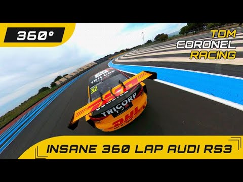 Insane 360 lap on the rear wing of my Audi RS3 LMS in TCR Europe 2021 - Circuit Paul Ricard