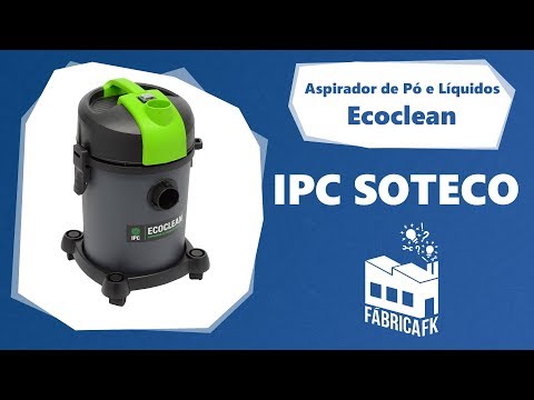 Aspirador Pó/Líquidos 1200W 18L Ecoclean Ipc Soteco - 127V - Vídeo explicativo