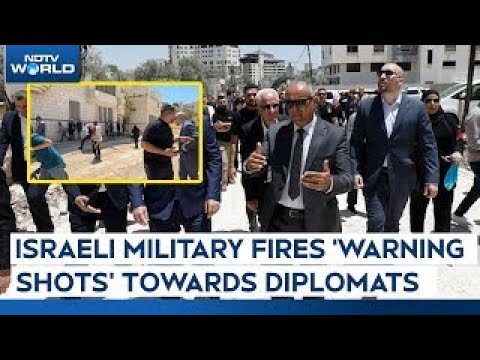 Israel Attack | Israeli Army Fires Warning Shots At Foreign Diplomats Near The Jenin Refugee Camp