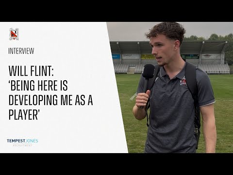 Will Flint - 'Being here is developing me as a player'.