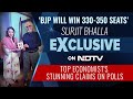Economist Surjit Bhalla: BJP May Get 330-350 Seats, Win Over 5 In Tamil Nadu | NDTV Exclusive