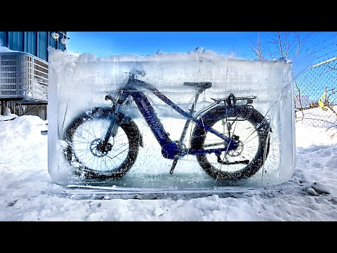 We froze an E-Bike in solid ICE for 3 weeks. Will it work?