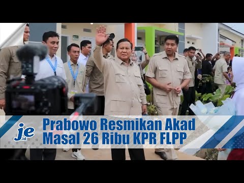 Presiden Prabowo Resmikan Langsung Akad Massal dan Serah Terima Kunci 26 Ribu Rumah KPR FLPP
