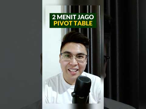 CUMA 2 MENIT BISA JAGO PIVOT TABLE #excel #googlesheets #pivot_table #pivottable #edukasi
