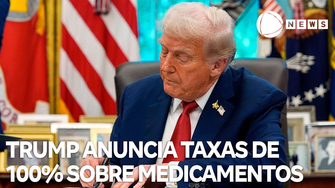 Trump anuncia taxas de 100 sobre medicamentos