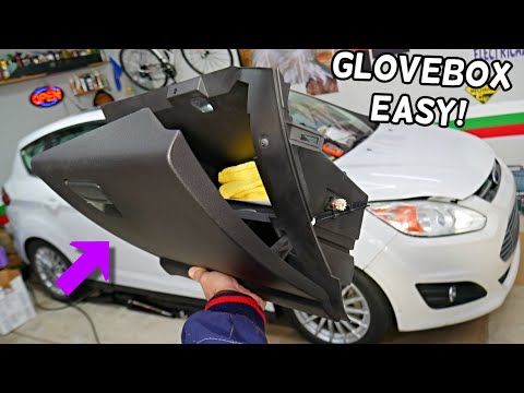 FORD C-MAX GLOVEBOX REMOVAL REPLACEMENT, HOW TO REMOVE GLOVE BOX FORD CMAX
