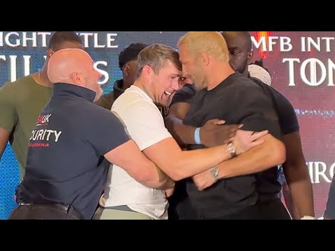 Darren Till RUNS UP on Luke Rockhold; Scuffle nearly breaks out at Face Off!