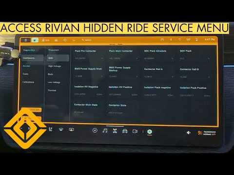 How To Access Rivian R1S & R1T Service Mode Hidden RIDE Menu