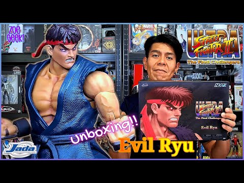 ¡¡ Evil Ryu De La Colección Street Fighter II Ultra !! Unboxing Jada Toys