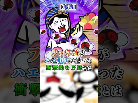 【実話】ファラオがハエ取りに使った衝撃的な方法とは【アニメ】