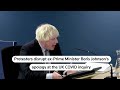 Former UK Prime Minister Boris Johnson apologizes for COVID deaths, protester interrupts  - 00:59 min - News - Video