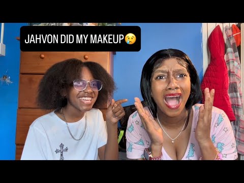 MY SON DID MY MAKEUP FOR THE FIRST TIME🥺 MUST SEE!! JAHVON & NAY 🥰