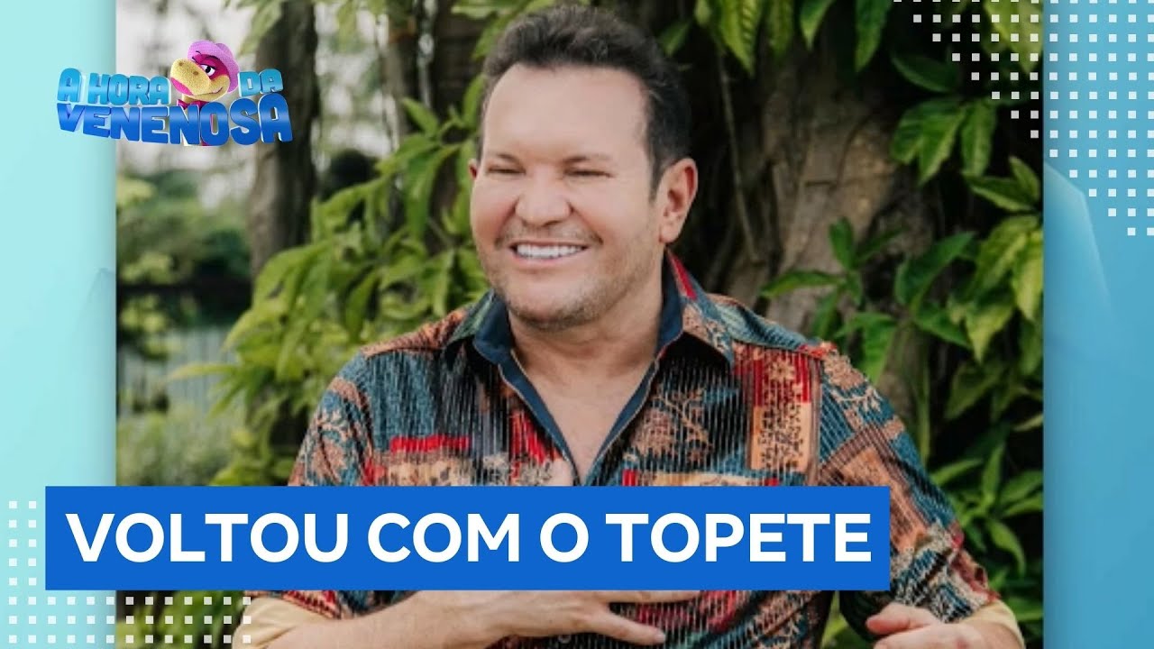 Ximbinha volta com topete loiro que foi marca registrada durante a banda Calypso