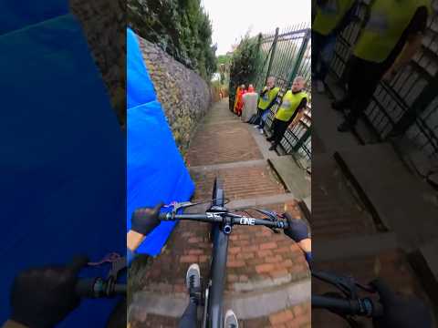 Fastest Urban Downhill Race Ever! 🥵 #Mountainbiking #urban #gopro