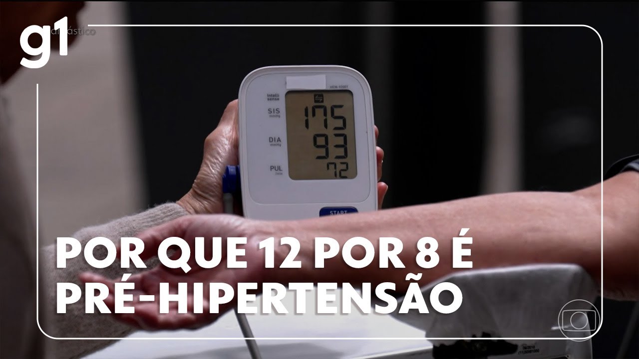 Entenda por que pressão de 12 por 8 é considerada pré-hipertensão