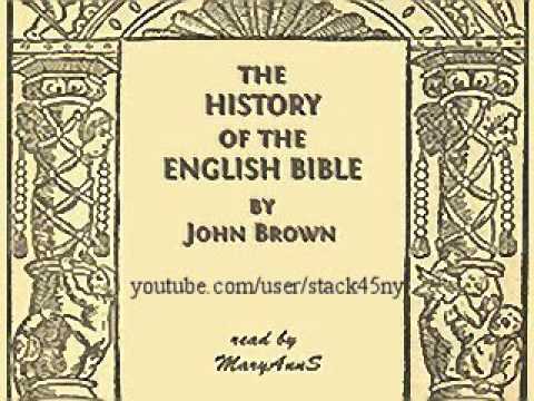 The History of the English Bible - John Brown (Christian audiobook)