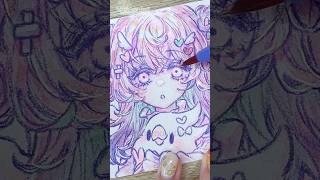 ✨透明水彩でお団子天使くんを塗るメイキング🎨🦜#Shorts  #illustration #watercolor