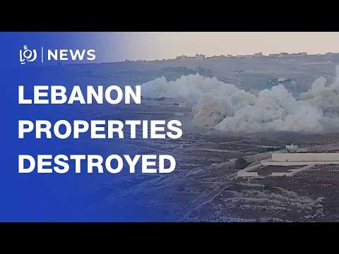 'Israeli' forces blow up and burn properties in southern Lebanon