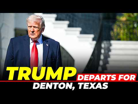 LIVE: President Trump departs the White House en route Denton, Texas I USA I America