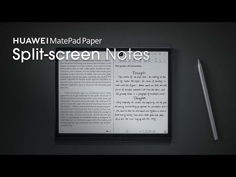 HUAWEI MatePad Paper - Split-screen Notes