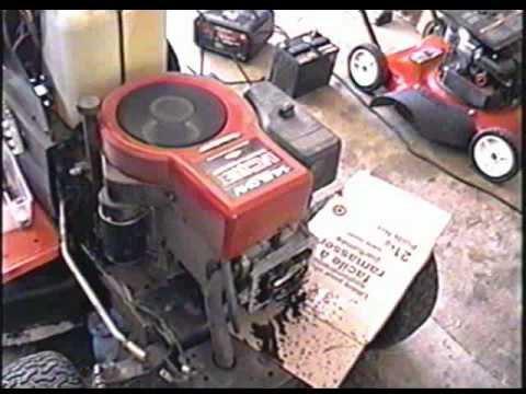 ( HOW TO ADJUST VALVES) FIX HARD TO START Lawn Tractor ... murray rider wiring diagram 