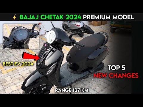 ⚡ New Bajaj Chetak Premium 2024 Model | Top 5 New Changes | Chetak New Model 2024 | ride with mayur