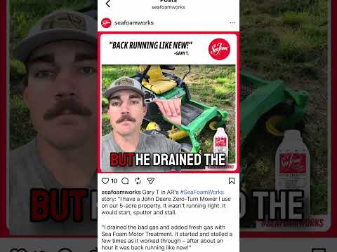 Your LAWNMOWER has been NEEDING THIS... #seafoamworks #lawncare