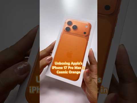 Unboxing the $1,199 iPhone 17 Pro Max in Cosmic Orange 🍊📱
