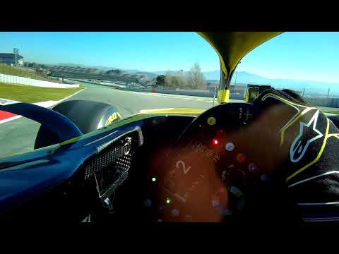 Daniel Ricciardo's First Lap in a Renault - Visor Cam | F1 Testing 2019