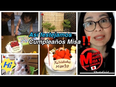 asi celebro su cumpleaños Misa TRES +Gatitos de donde salieron"+vlogJapon