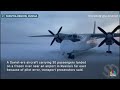 Russian plane lands on frozen river due to pilot error  - 00:36 min - News - Video