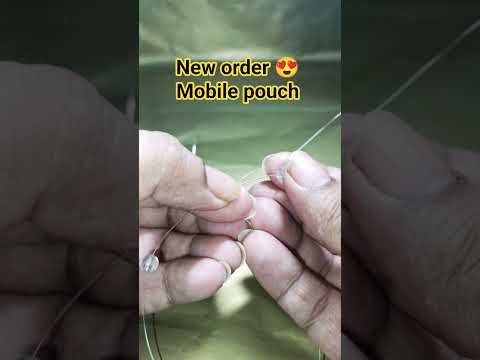 Starting new order Handmade Mobile Pouch 👝 | Beaded Pouch Tutorial #shorts #beadwork #noshiofficial