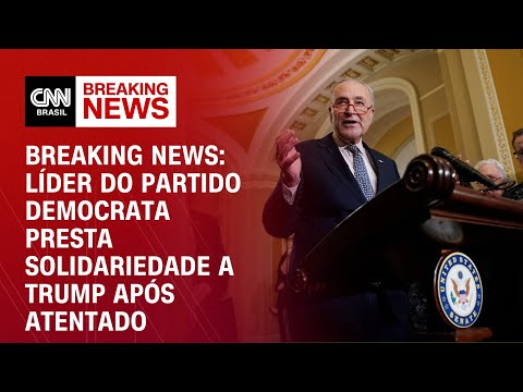 ​Breaking News: Líder do partido Democrata presta solidariedade a Trump após atentado | CNN PRIMETIME